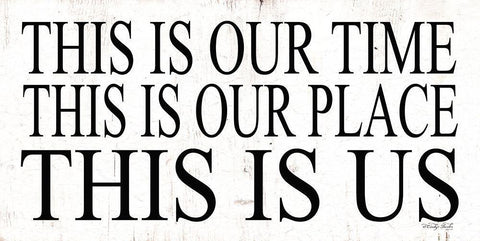 This is Ourâ€¦ White Modern Wood Framed Art Print with Double Matting by Jacobs, Cindy