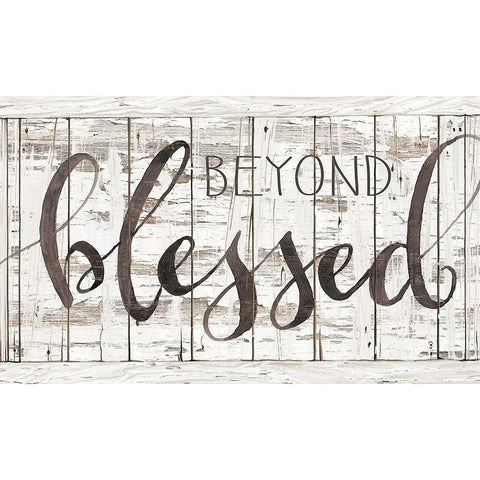 Beyond Blessed  Black Modern Wood Framed Art Print with Double Matting by Jacobs, Cindy