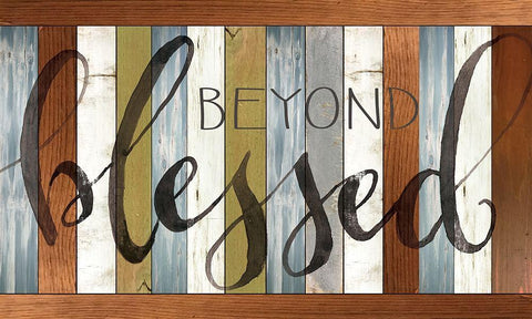 Beyond Blessed  Black Ornate Wood Framed Art Print with Double Matting by Jacobs, Cindy