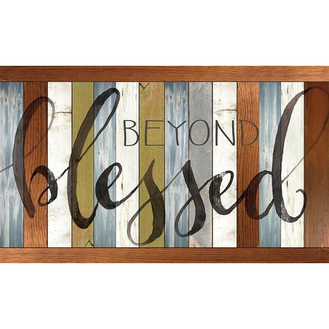 Beyond Blessed  Gold Ornate Wood Framed Art Print with Double Matting by Jacobs, Cindy