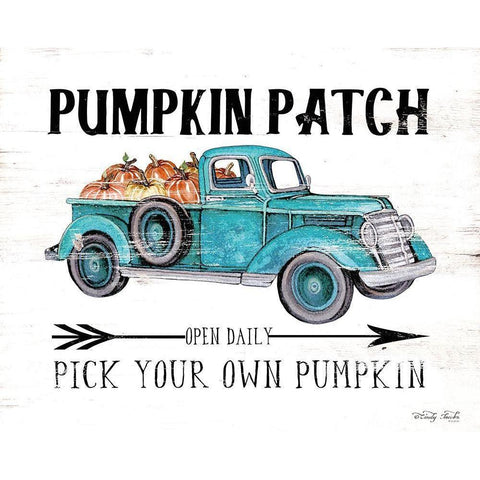 Pumpkin Patch Open Daily Gold Ornate Wood Framed Art Print with Double Matting by Jacobs, Cindy