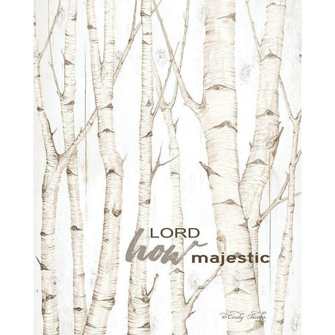 Lord How Majestic     Black Modern Wood Framed Art Print with Double Matting by Jacobs, Cindy