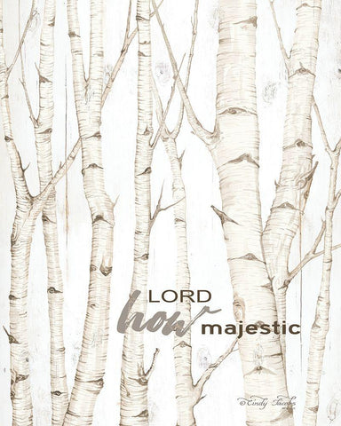 Lord How Majestic     Black Ornate Wood Framed Art Print with Double Matting by Jacobs, Cindy