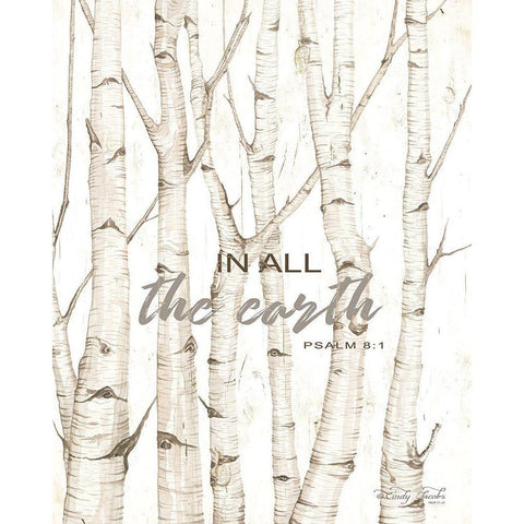 In All the Earth    Black Modern Wood Framed Art Print with Double Matting by Jacobs, Cindy