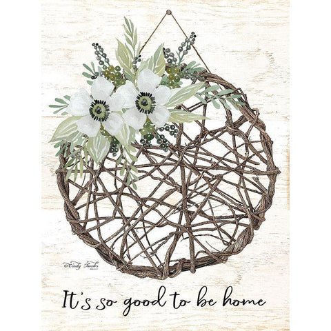 Its so Good to be Home Black Modern Wood Framed Art Print with Double Matting by Jacobs, Cindy