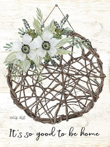 Its so Good to be Home Black Ornate Wood Framed Art Print with Double Matting by Jacobs, Cindy