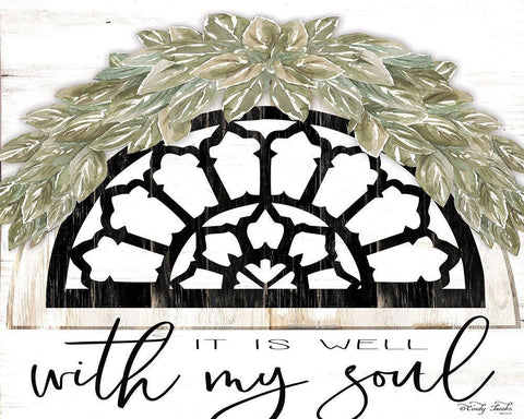 With My Soul White Modern Wood Framed Art Print with Double Matting by Jacobs, Cindy