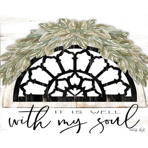 With My Soul White Modern Wood Framed Art Print by Jacobs, Cindy