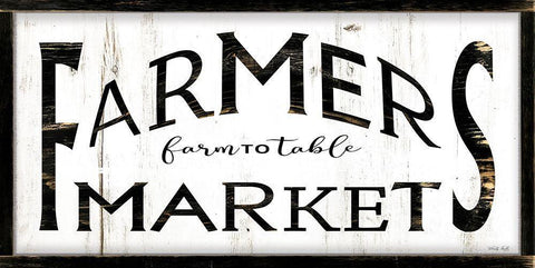 Farmers Market I Black Ornate Wood Framed Art Print with Double Matting by Jacobs, Cindy