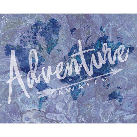 Adventure Black Modern Wood Framed Art Print with Double Matting by Jacobs, Cindy