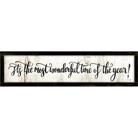 Most Wonderful Time  White Modern Wood Framed Art Print by Jacobs, Cindy