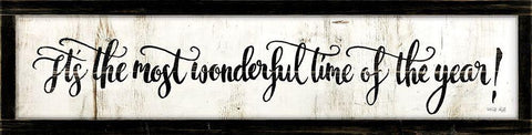 Most Wonderful Time  Black Ornate Wood Framed Art Print with Double Matting by Jacobs, Cindy