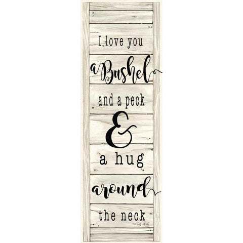 Hug Around the Neck White Modern Wood Framed Art Print by Jacobs, Cindy