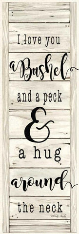 Hug Around the Neck White Modern Wood Framed Art Print with Double Matting by Jacobs, Cindy