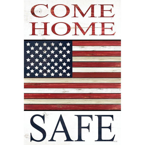 Come Home Safe   White Modern Wood Framed Art Print by Jacobs, Cindy