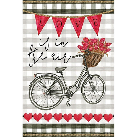 Love is in the Air Black Modern Wood Framed Art Print with Double Matting by Jacobs, Cindy