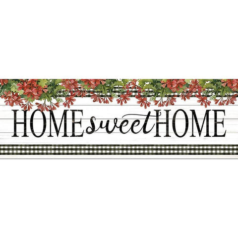 Home Sweet Home Black Modern Wood Framed Art Print with Double Matting by Jacobs, Cindy