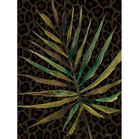 Areca Leaf Gold Ornate Wood Framed Art Print with Double Matting by Jacobs, Cindy