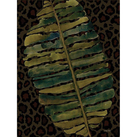 Banana Leaf Gold Ornate Wood Framed Art Print with Double Matting by Jacobs, Cindy