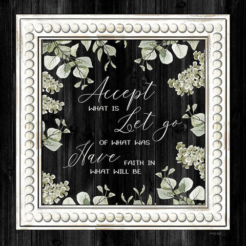 Have Faith    Black Ornate Wood Framed Art Print with Double Matting by Jacobs, Cindy