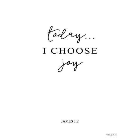 I Choose Joy Gold Ornate Wood Framed Art Print with Double Matting by Jacobs, Cindy