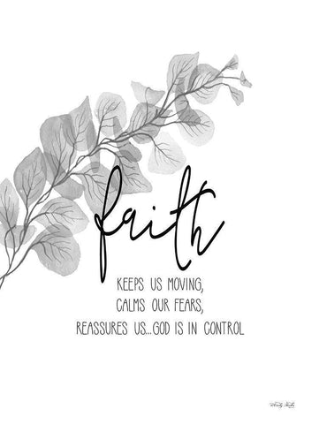 Faith    Black Ornate Wood Framed Art Print with Double Matting by Jacobs, Cindy