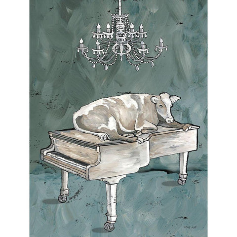 Cowano Black Modern Wood Framed Art Print with Double Matting by Jacobs, Cindy