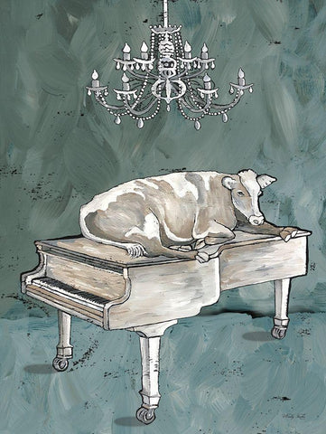 Cowano White Modern Wood Framed Art Print with Double Matting by Jacobs, Cindy