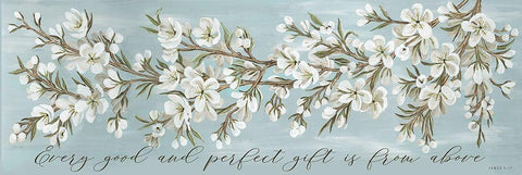 Every Good and Perfect Gift White Modern Wood Framed Art Print with Double Matting by Jacobs, Cindy