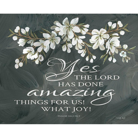 Amazing Things White Modern Wood Framed Art Print by Jacobs, Cindy