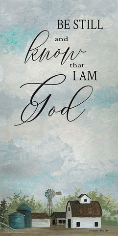 Be Still White Modern Wood Framed Art Print with Double Matting by Jacobs, Cindy