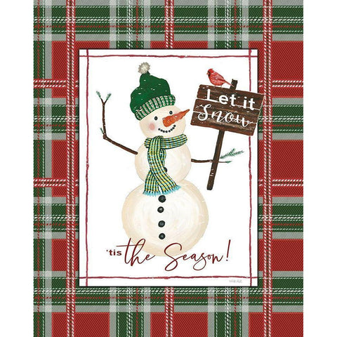 Tis the Season White Modern Wood Framed Art Print by Jacobs, Cindy