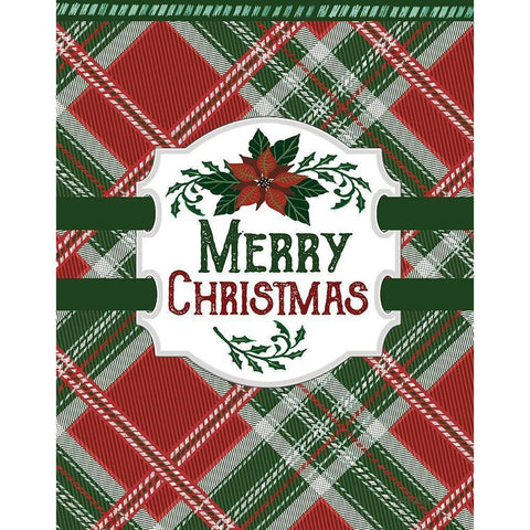 Merry Christmas White Modern Wood Framed Art Print by Jacobs, Cindy