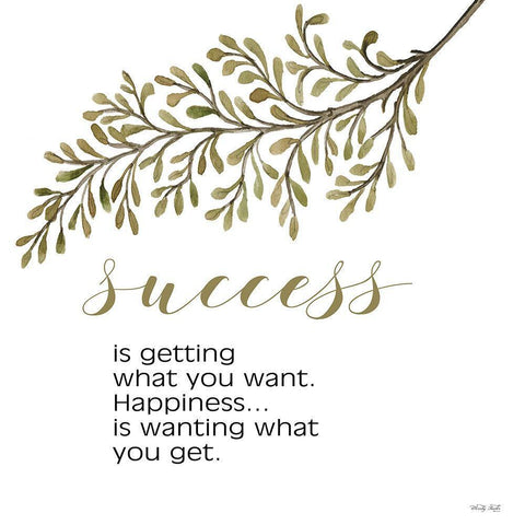 Success Black Ornate Wood Framed Art Print with Double Matting by Jacobs, Cindy