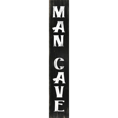 Man Cave  White Modern Wood Framed Art Print by Jacobs, Cindy