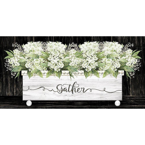 Gather Wood Box Gold Ornate Wood Framed Art Print with Double Matting by Jacobs, Cindy