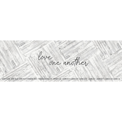 Love One Another Gold Ornate Wood Framed Art Print with Double Matting by Jacobs, Cindy