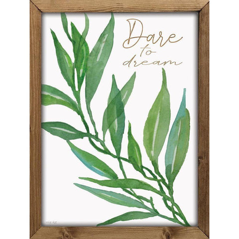 Dare to Dream White Modern Wood Framed Art Print by Jacobs, Cindy