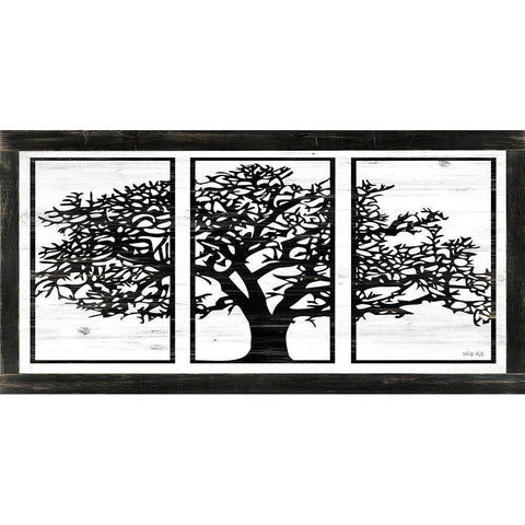 Geo Tree White Modern Wood Framed Art Print by Jacobs, Cindy