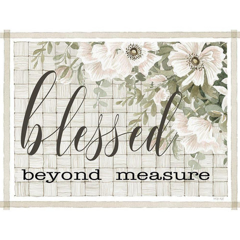 Blessed Beyond Measure Gold Ornate Wood Framed Art Print with Double Matting by Jacobs, Cindy