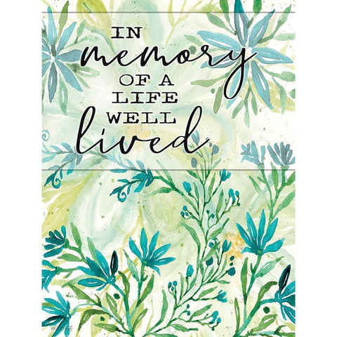 A Life Well Lived White Modern Wood Framed Art Print by Jacobs, Cindy