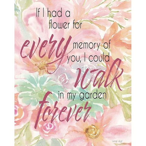 Every Memory of You Gold Ornate Wood Framed Art Print with Double Matting by Jacobs, Cindy