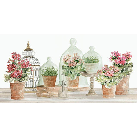 Terracotta Collection II White Modern Wood Framed Art Print by Jacobs, Cindy