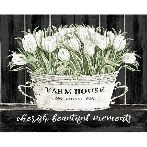 Cherish Beautiful Moments Black Modern Wood Framed Art Print with Double Matting by Jacobs, Cindy