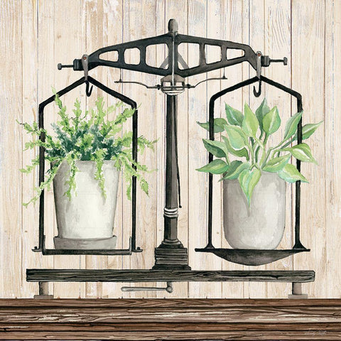 Farmhouse Finds III Black Ornate Wood Framed Art Print with Double Matting by Jacobs, Cindy