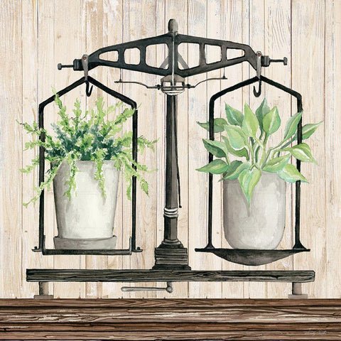 Farmhouse Finds III Gold Ornate Wood Framed Art Print with Double Matting by Jacobs, Cindy