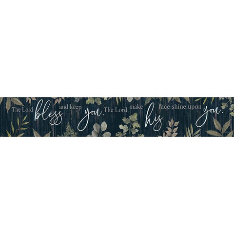 Bless and Keep You I White Modern Wood Framed Art Print by Jacobs, Cindy