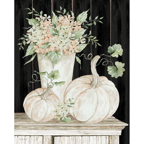 Fall Still Life White Modern Wood Framed Art Print by Jacobs, Cindy