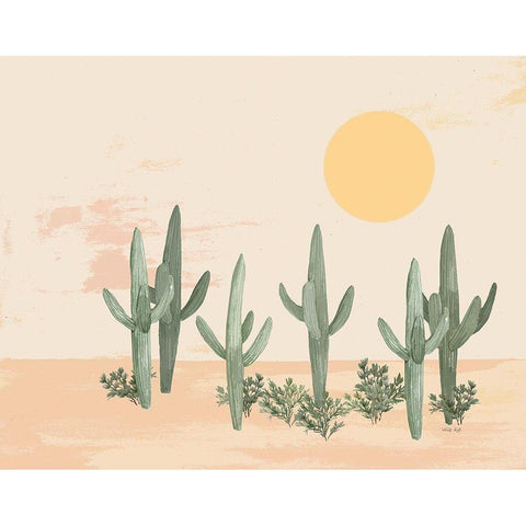 Desert Sun II Black Modern Wood Framed Art Print by Jacobs, Cindy