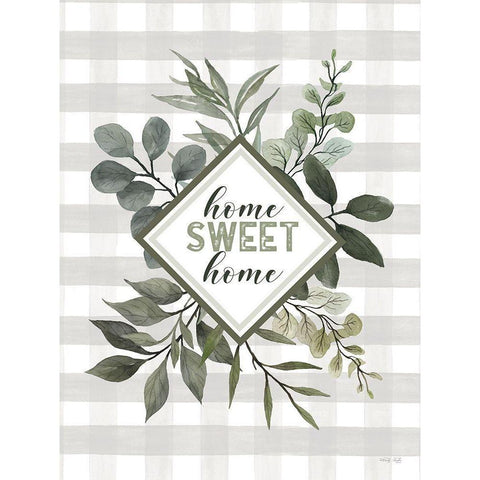 Home Sweet Home Gold Ornate Wood Framed Art Print with Double Matting by Jacobs, Cindy